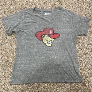 Russell Athletic Husker Gray Graphic T-Shirt 2XL